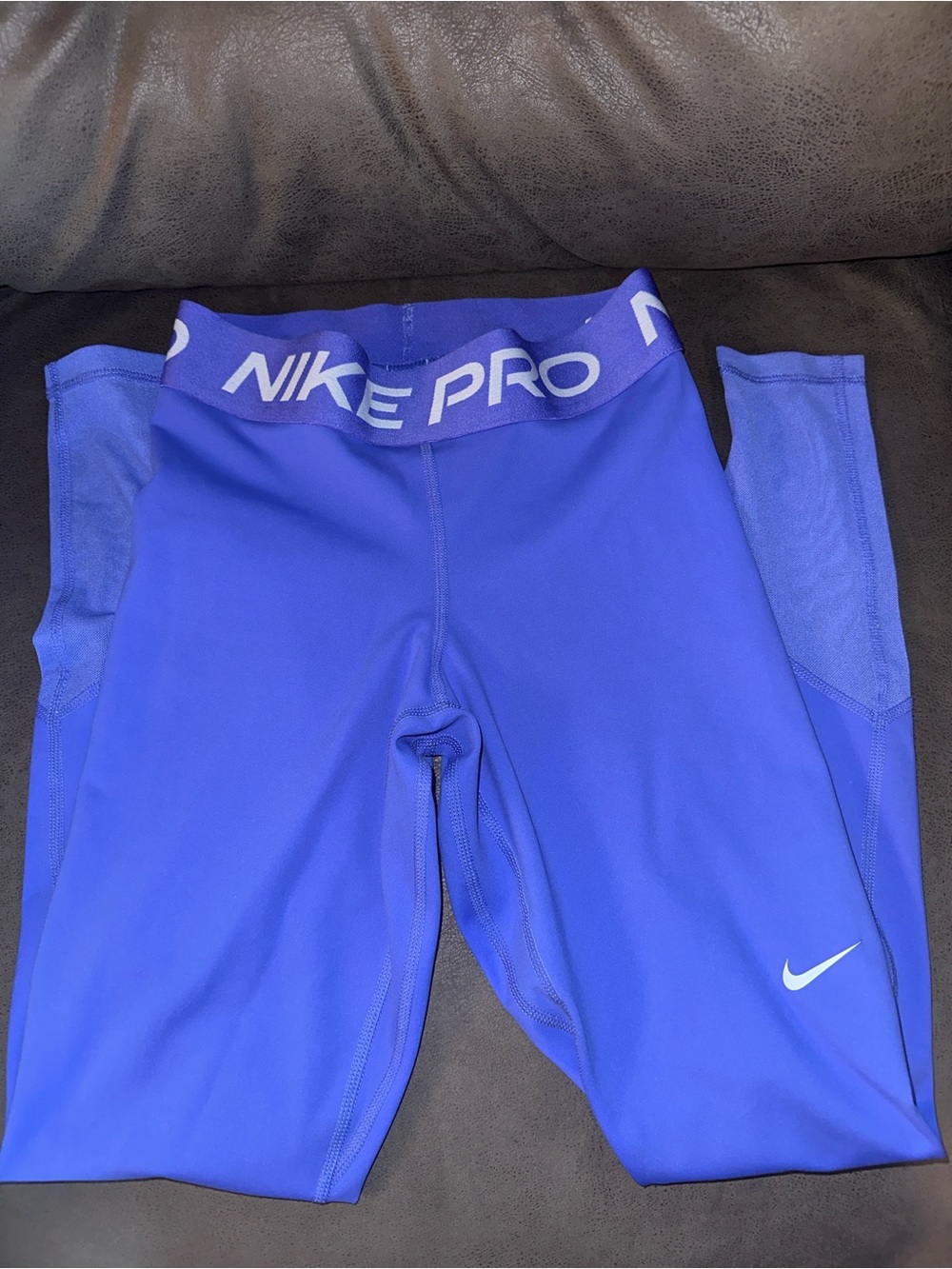Nike Pro Women’s Blue Dri-FIT Cropped Compression Leggings Capri Pants XS
